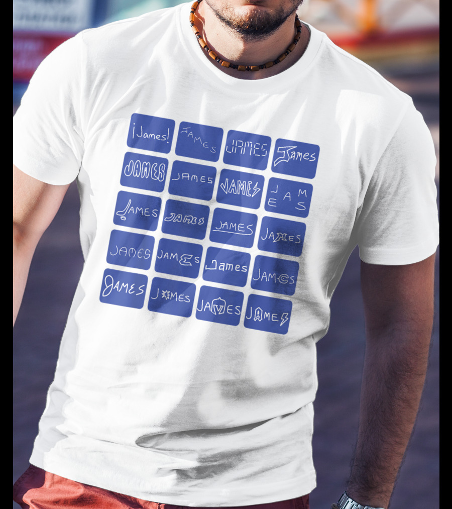 James Creative Typography Styles Collection T-Shirt