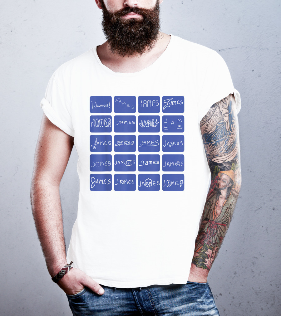 James Creative Typography Styles Collection T-Shirt