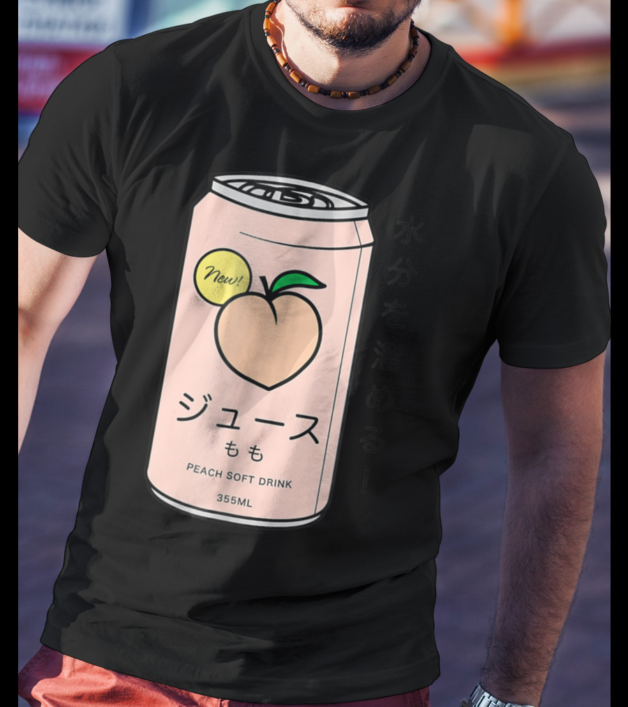 New Juusu Peach Soft Drink 355mL Japanese Aesthetic T-Shirt