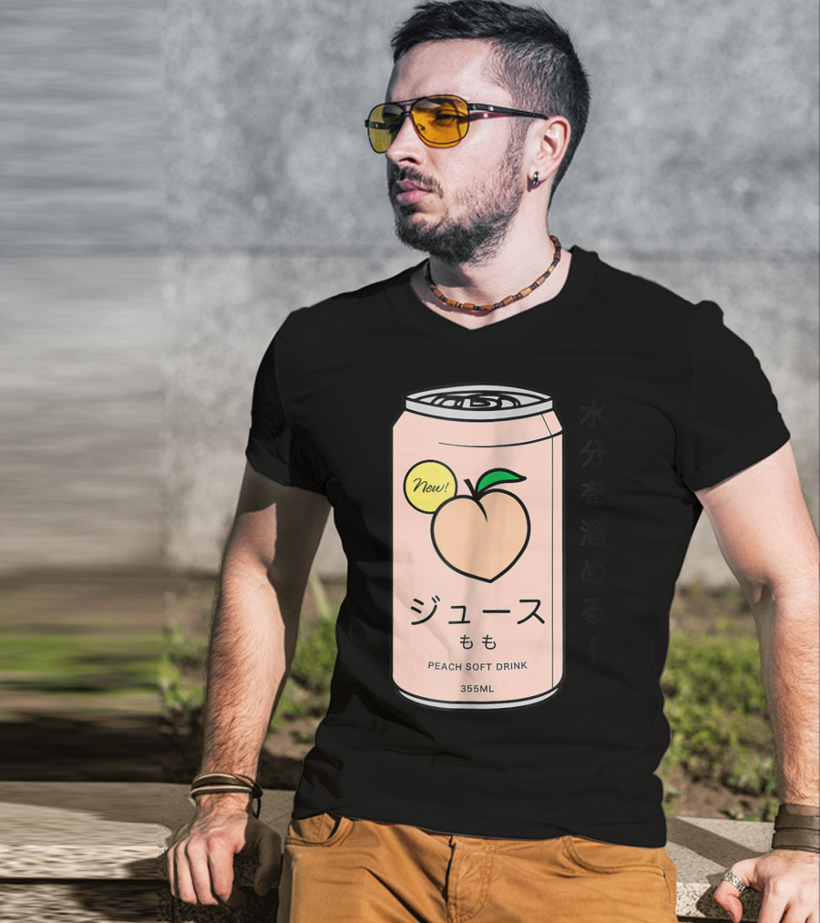 New Juusu Peach Soft Drink 355mL Japanese Aesthetic T-Shirt