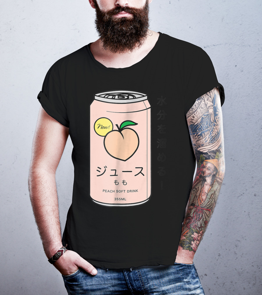 New Juusu Peach Soft Drink 355mL Japanese Aesthetic T-Shirt
