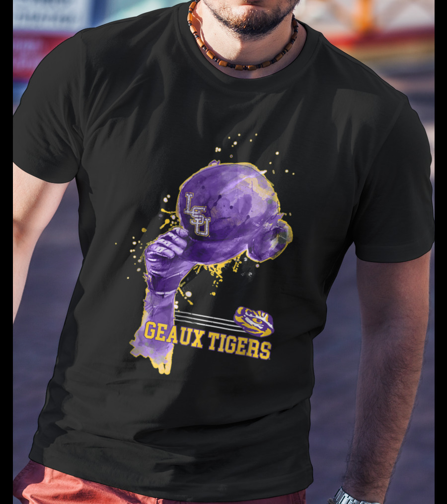 LSU Tigers Geaux Tigers Baseball Hat LSU Helmet T-Shirt