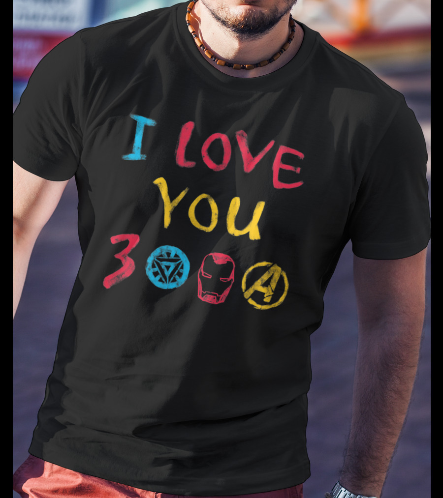 I Love You 3000 Iron Man Avengers Endgame Arc Reactor A T-Shirt