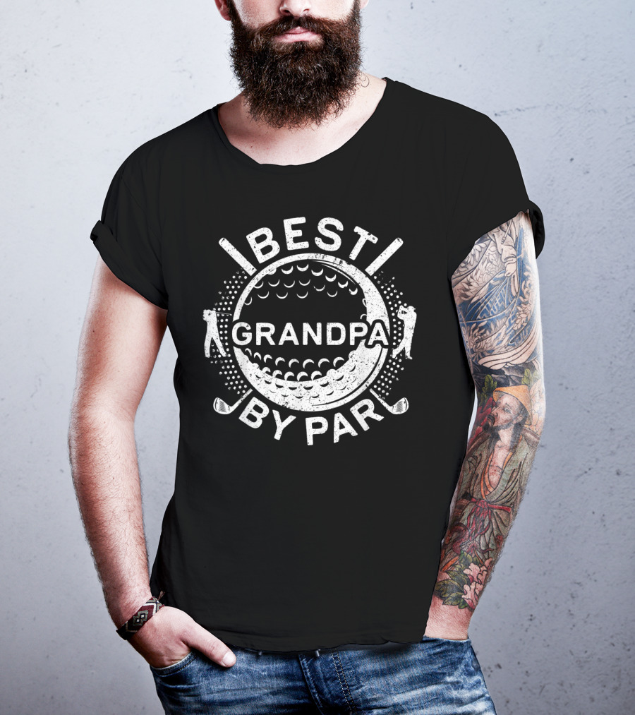 Best Grandpa By Par Golf Lover Father T-Shirt