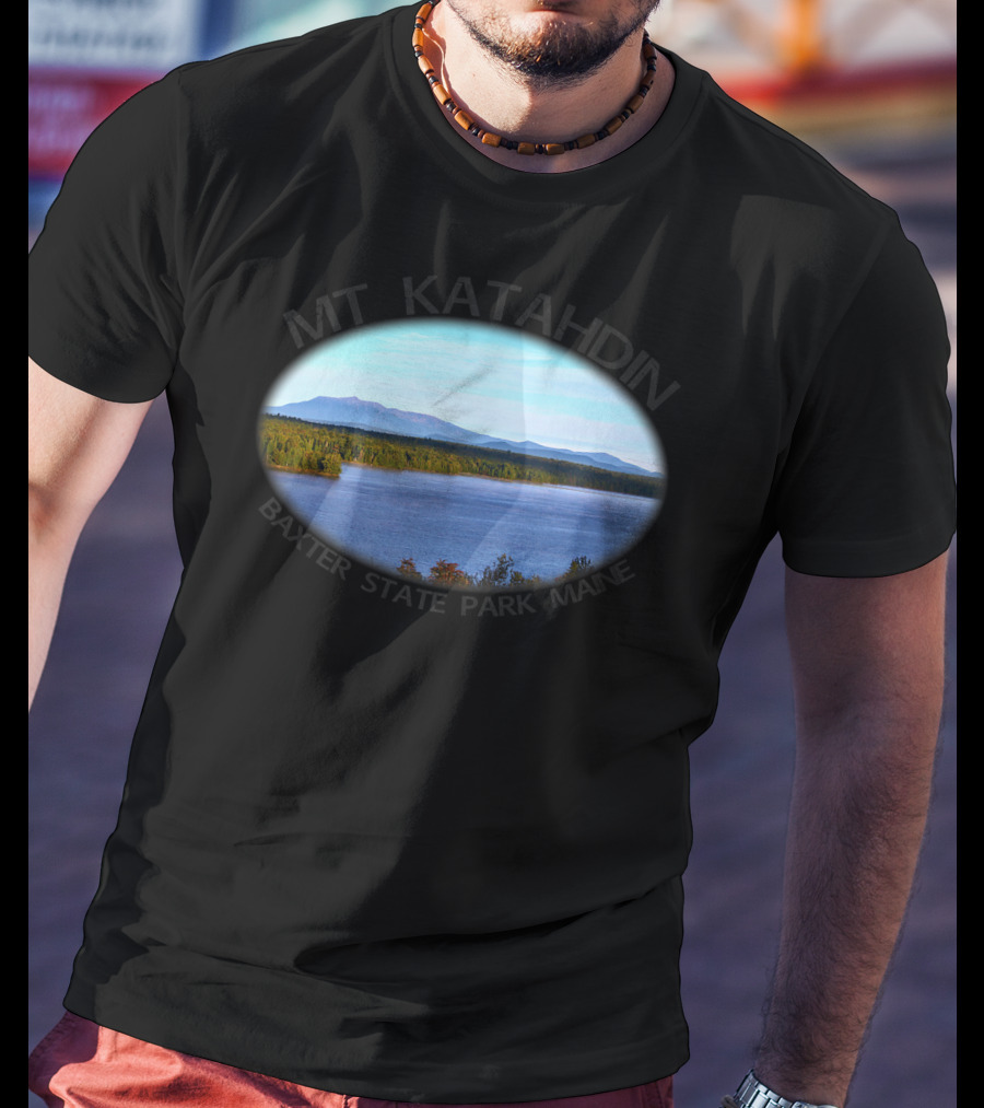 Mt Katahdin Baxter State Park Maine Scenic View Forever Wild T-Shirt