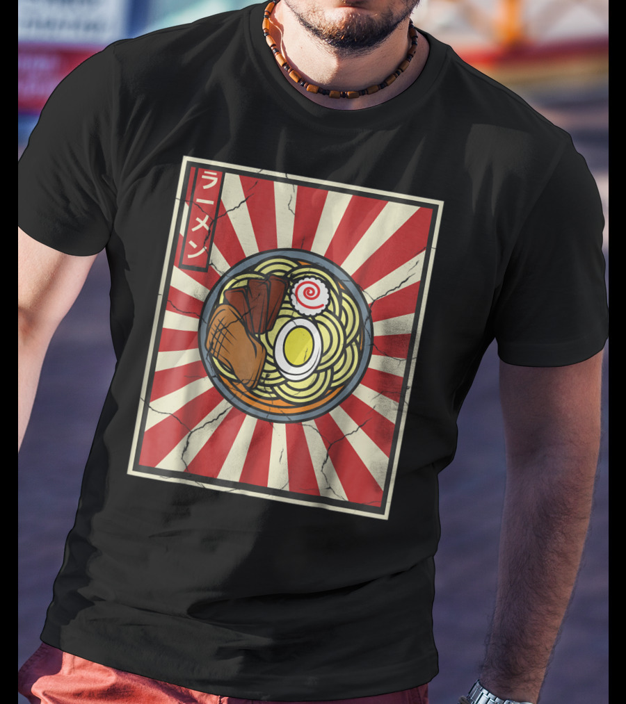 Ramen Retro Vintage Japanese Tasty Noodles Lover T-Shirt