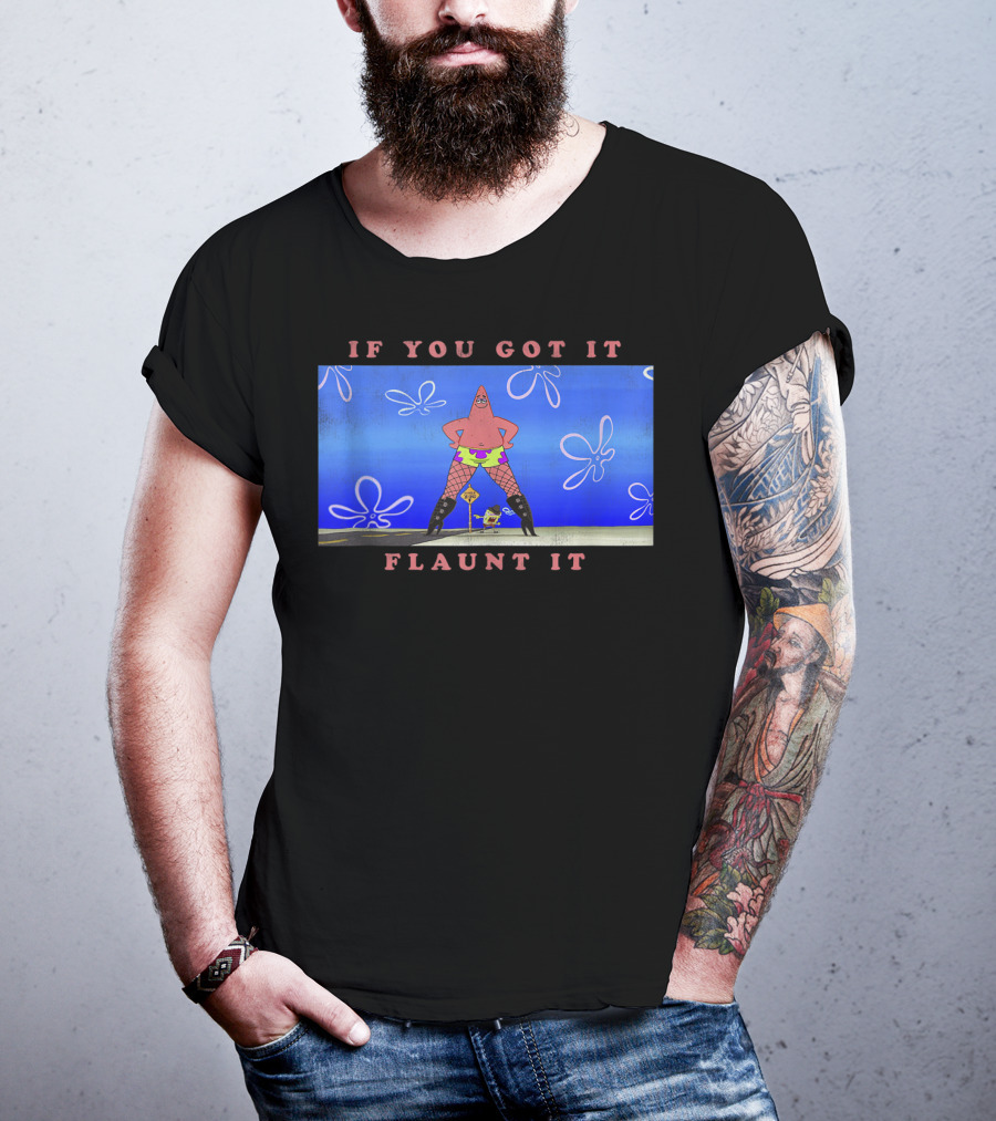SpongeBob SquarePants Patrick Starfishnets If You Got It Flaunt It Tank T-Shirt