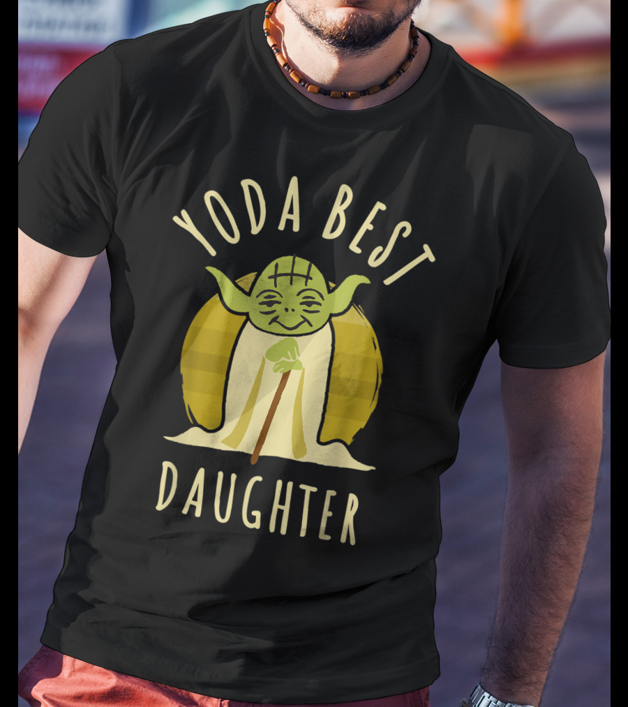 Yoda Best Daughter Cartoon Yoda Star Wars T-Shirt