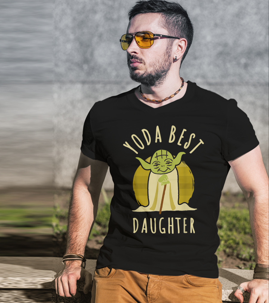 Yoda Best Daughter Cartoon Yoda Star Wars T-Shirt