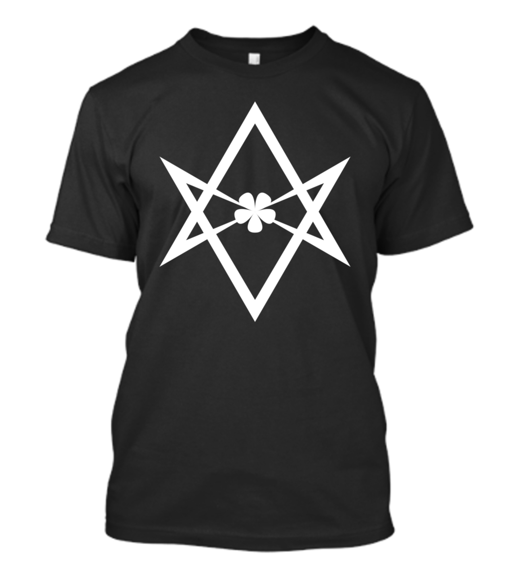 Unicursal Hexagram Thelema Symbol Occult Geometry With Floral Element T-Shirt