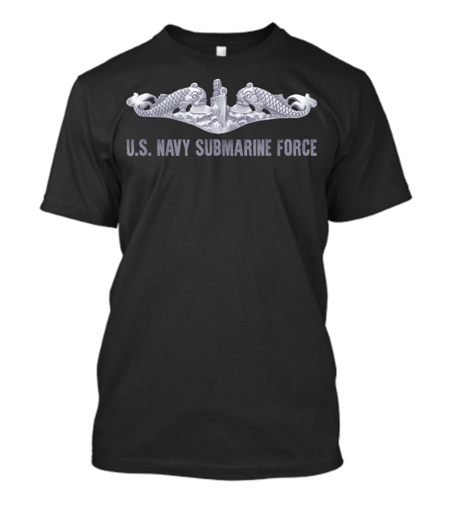 U.S. Navy Submarine Force Dolphins Emblem Adults T-Shirt