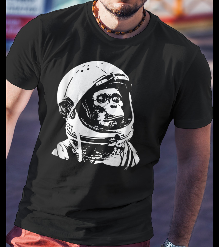 Vintage Space Astronaut Monkey Iconic Exploration T-Shirt