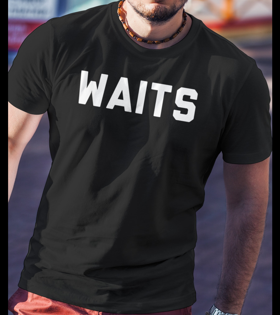 Waits Multiple Colors Text T-Shirt