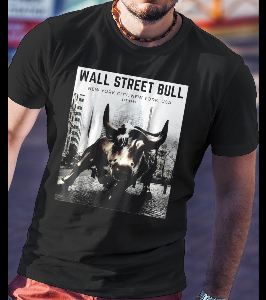 Wall Street Bull New York City EST-1986 T-Shirt