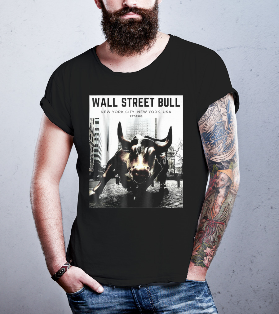 Wall Street Bull New York City EST-1986 T-Shirt