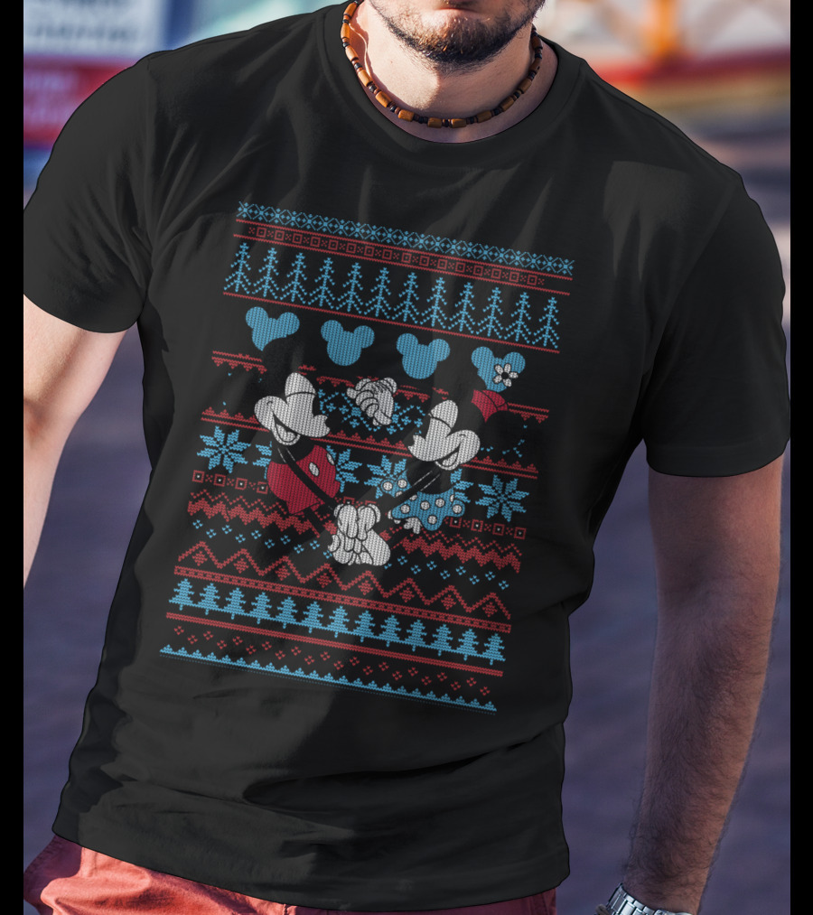 Disney Mickey And Minnie Mouse Festive T-Shirt