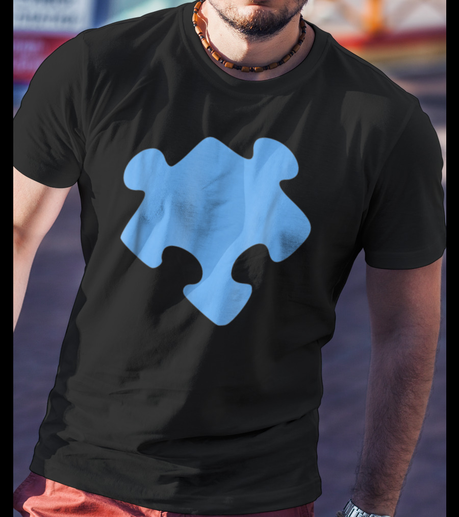 Blue Jigsaw Puzzle Piece T-Shirt