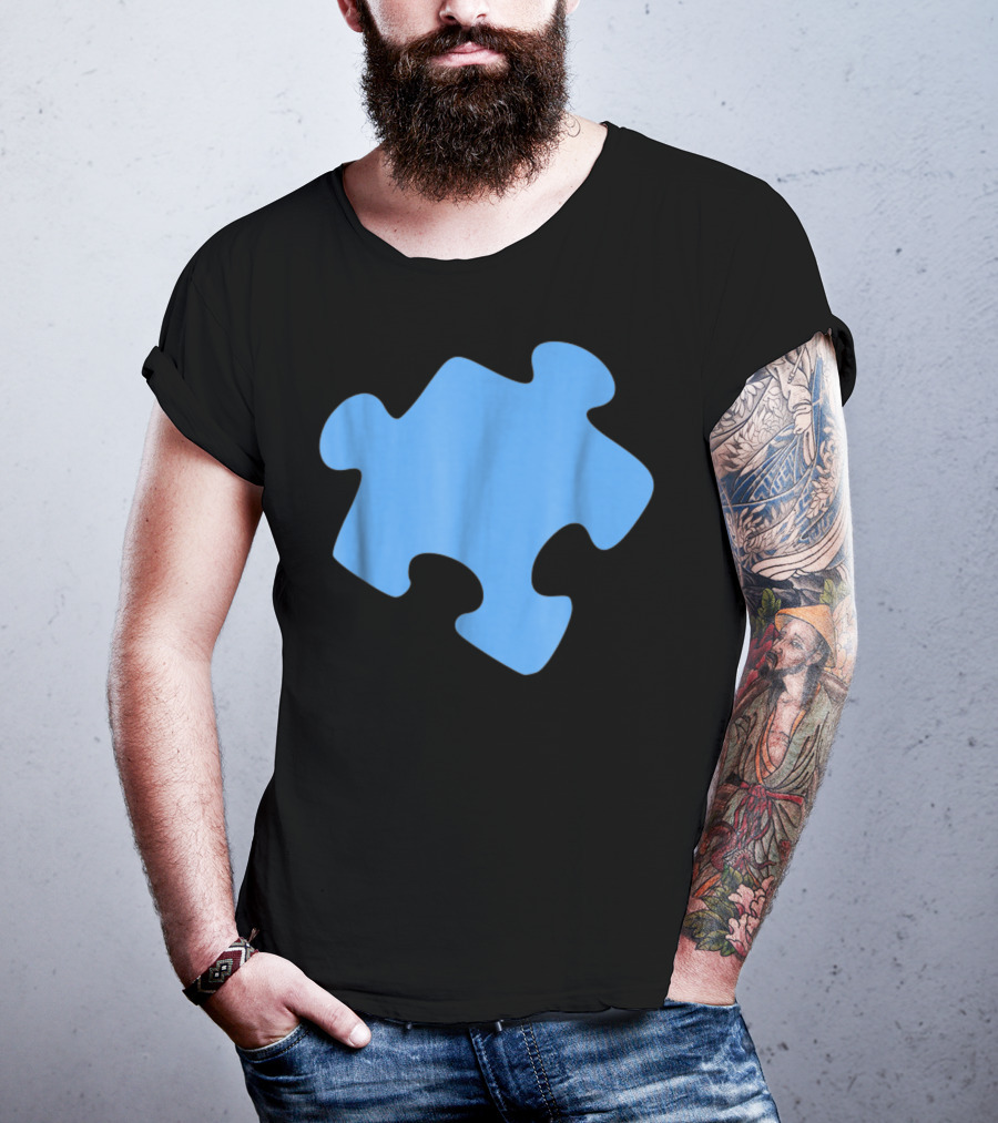 Blue Jigsaw Puzzle Piece T-Shirt