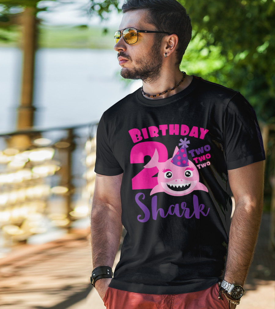 Birthday 2 Shark Two Two Two T-Shirt