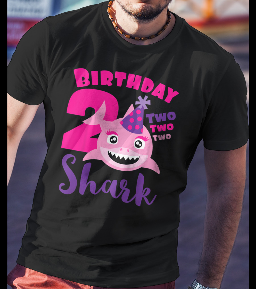 Birthday 2 Shark Two Two Two T-Shirt