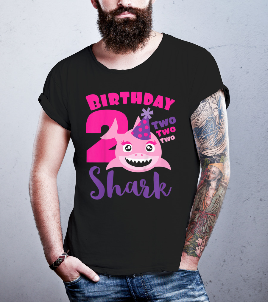 Birthday 2 Shark Two Two Two T-Shirt