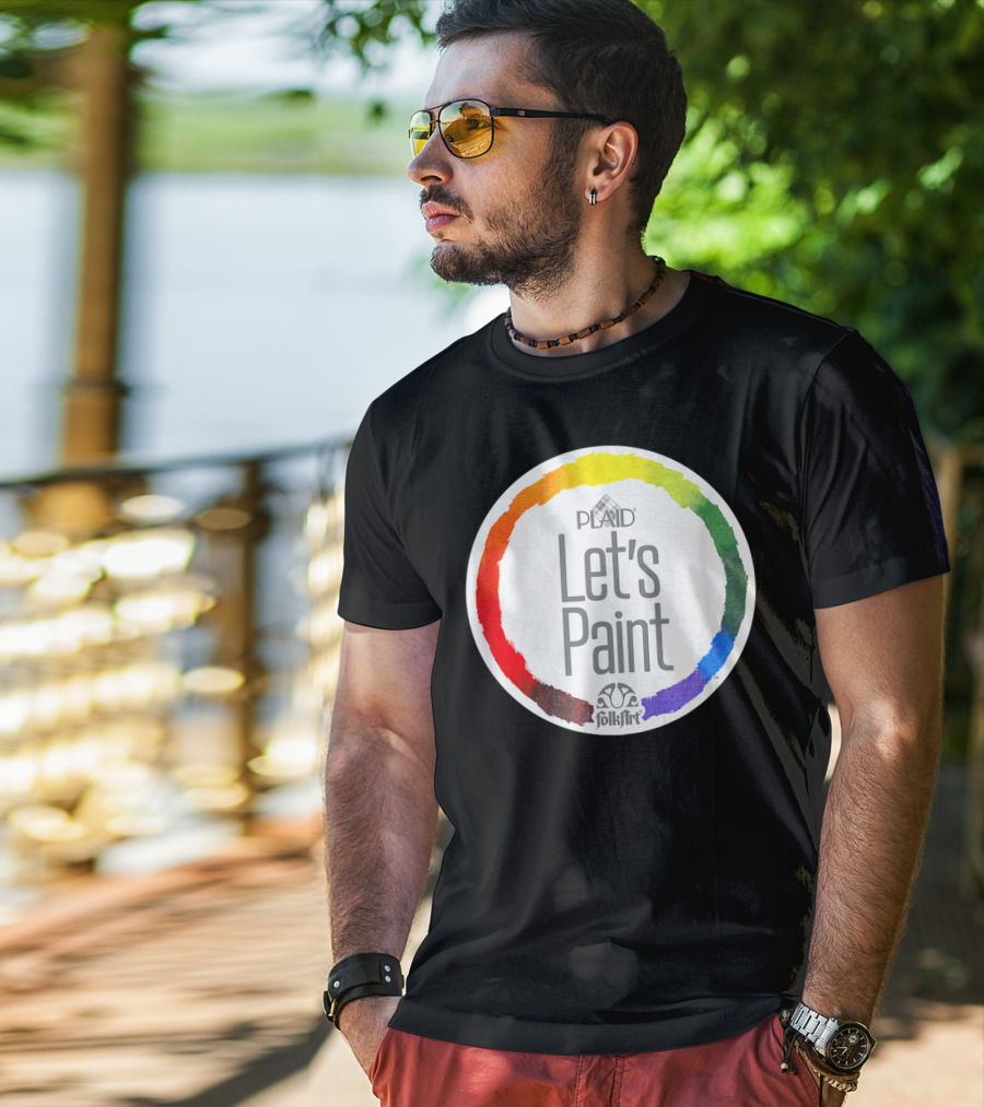 Plaid FolkArt Let's Paint Color Wheel T-Shirt
