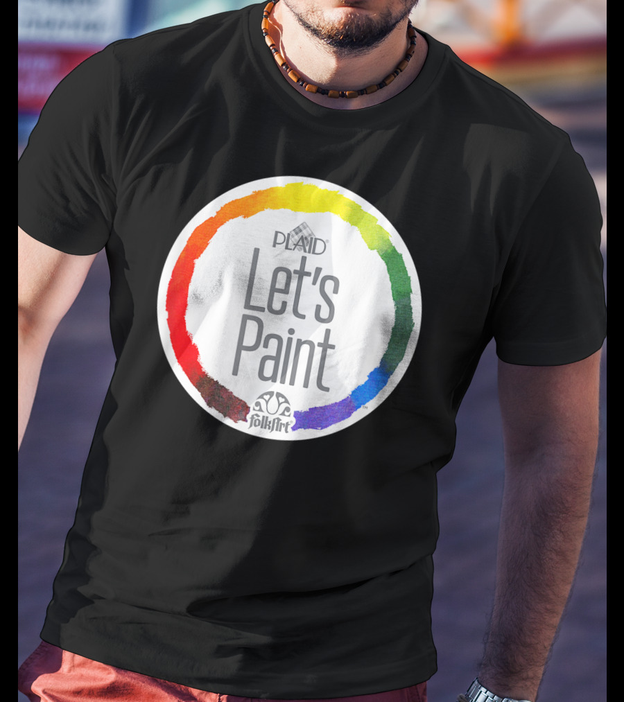 Plaid FolkArt Let's Paint Color Wheel T-Shirt