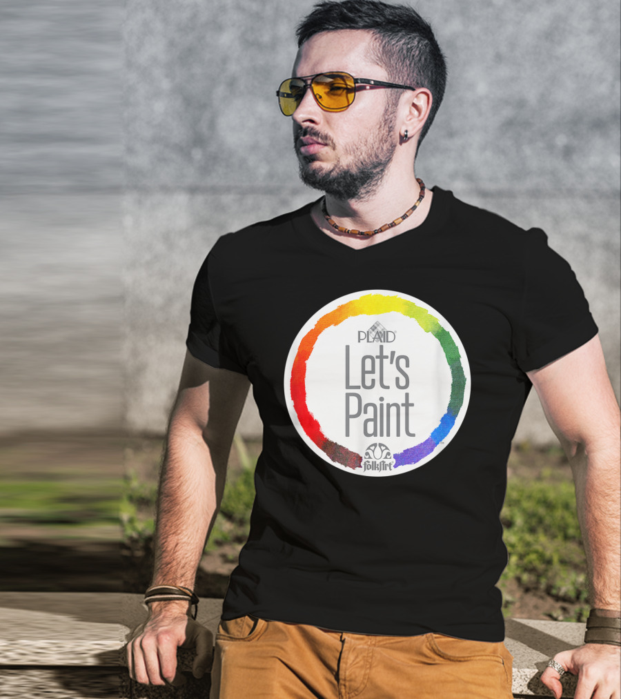 Plaid FolkArt Let's Paint Color Wheel T-Shirt