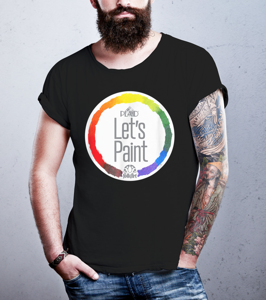 Plaid FolkArt Let's Paint Color Wheel T-Shirt