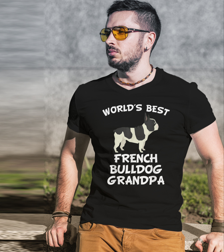 World's Best French Bulldog Grandpa T-Shirt