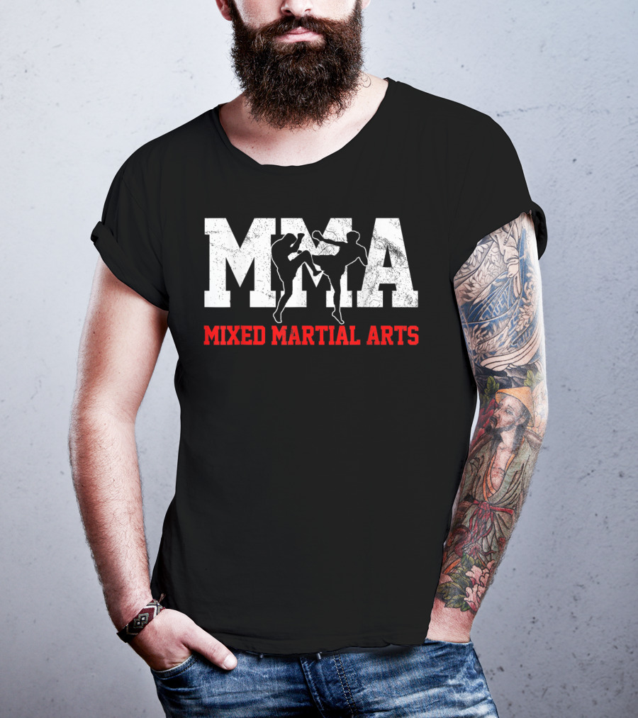 MMA Mixed Martial Arts Kickboxin Fighter T-Shirt
