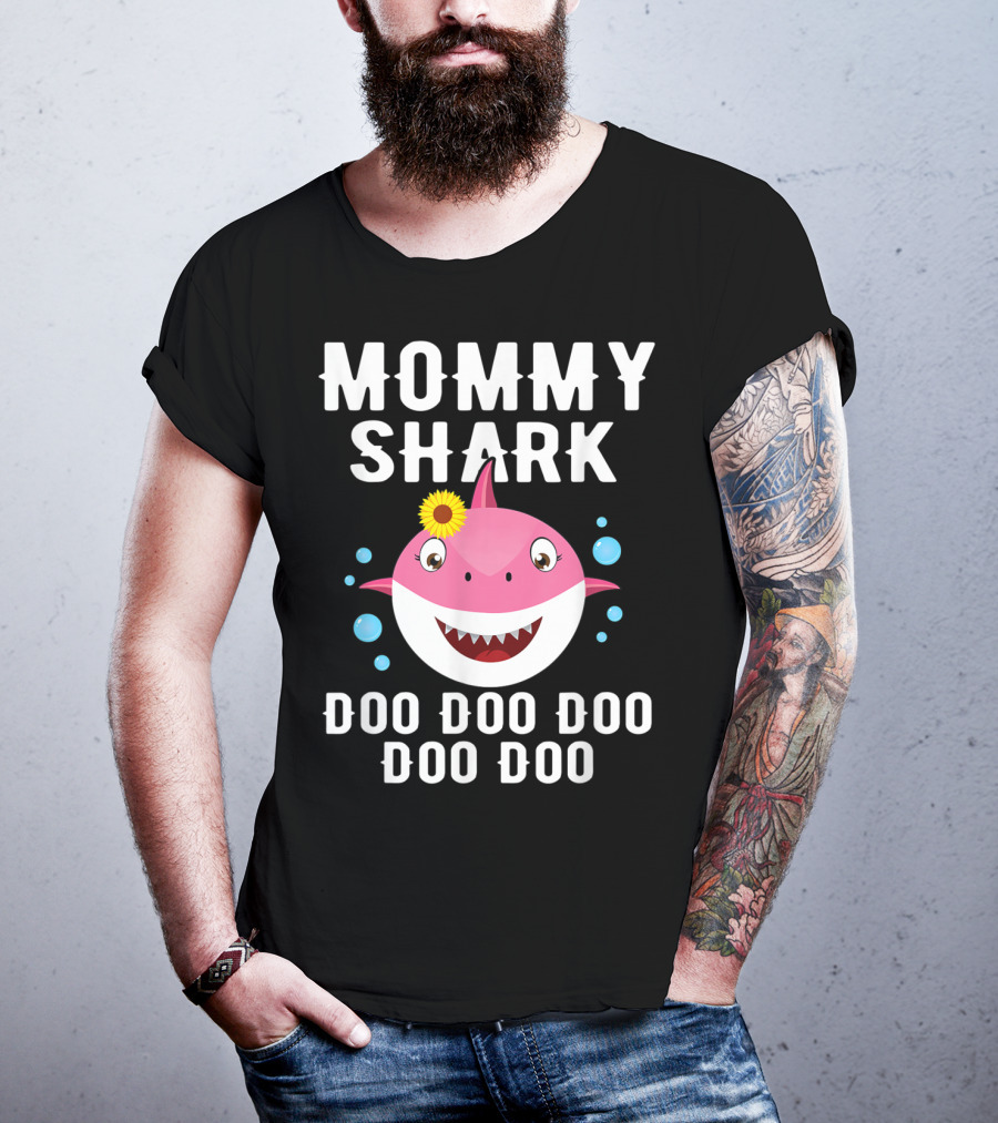 Mommy Shark Doo Doo Doo Doo Funny Kids Video Baby T-Shirt