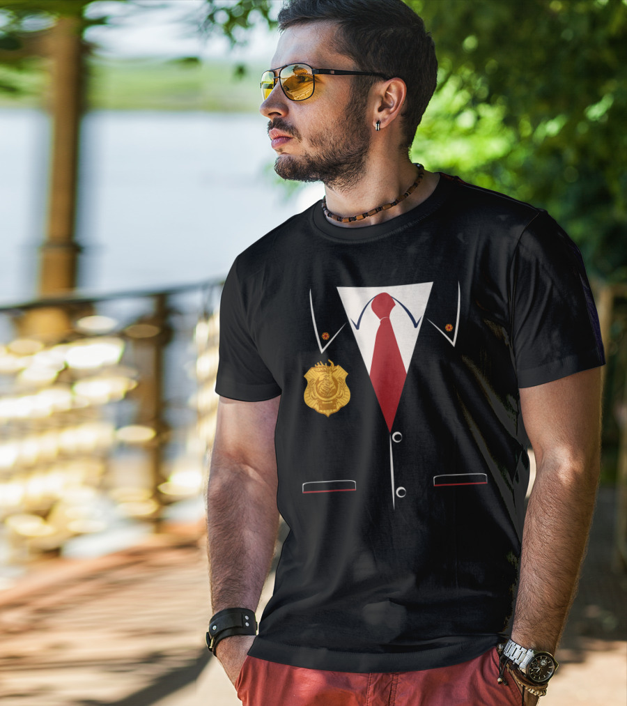 Odd Squad Agent Suit Badge And Tie T-Shirt