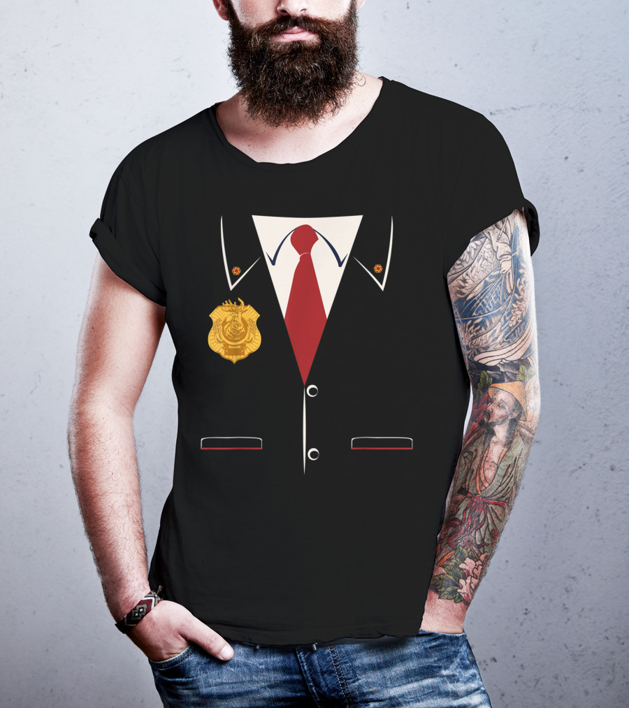 Odd Squad Agent Suit Badge And Tie T-Shirt