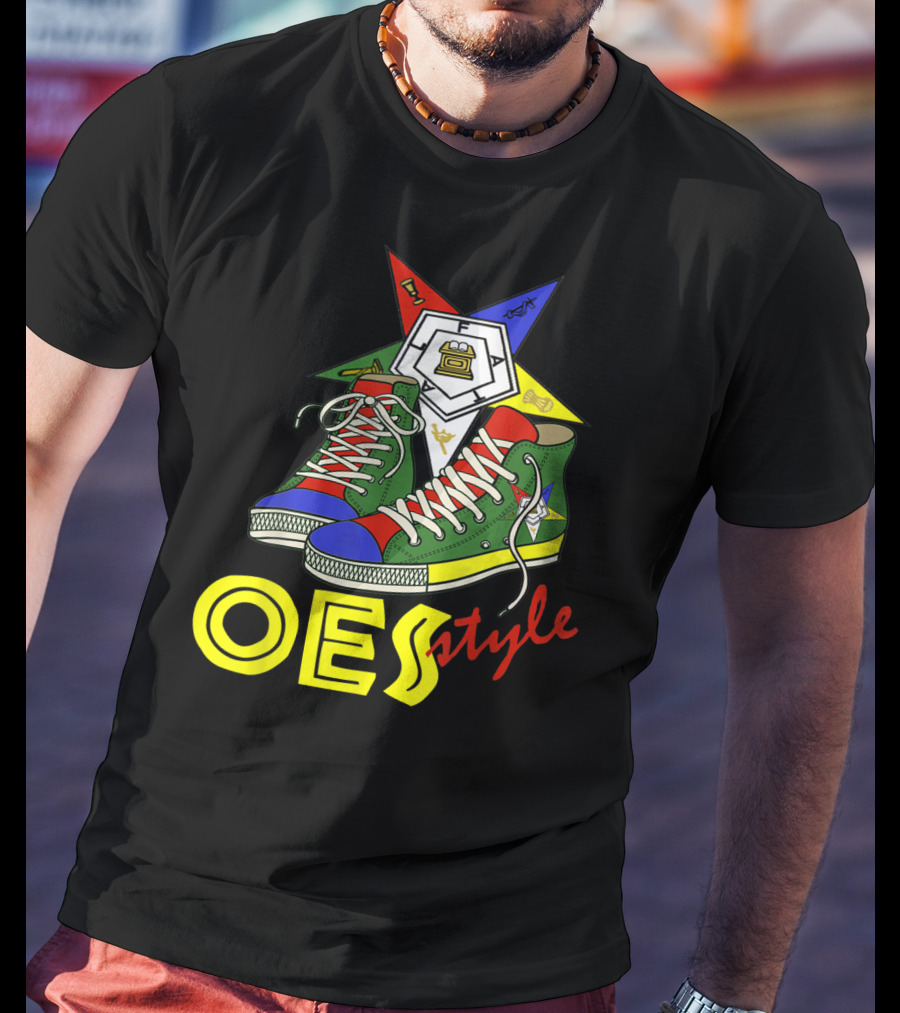 OES Style Order Of The Eastern Star Sistar Sneakers T-Shirt
