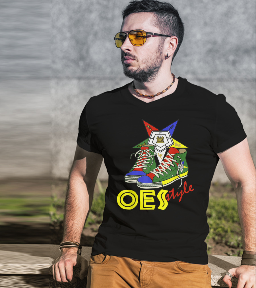 OES Style Order Of The Eastern Star Sistar Sneakers T-Shirt