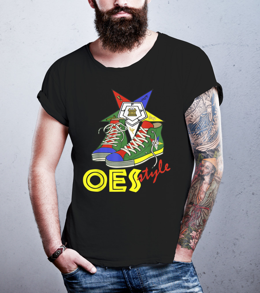 OES Style Order Of The Eastern Star Sistar Sneakers T-Shirt