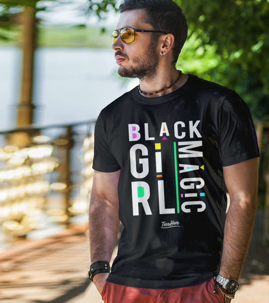 Proud Black Girl Magic By TeesHive T-Shirt