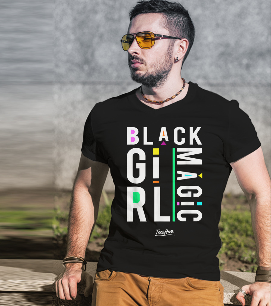 Proud Black Girl Magic By TeesHive T-Shirt