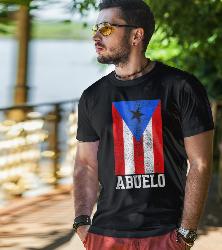 Puerto Rico Flag Abuelo T-Shirt