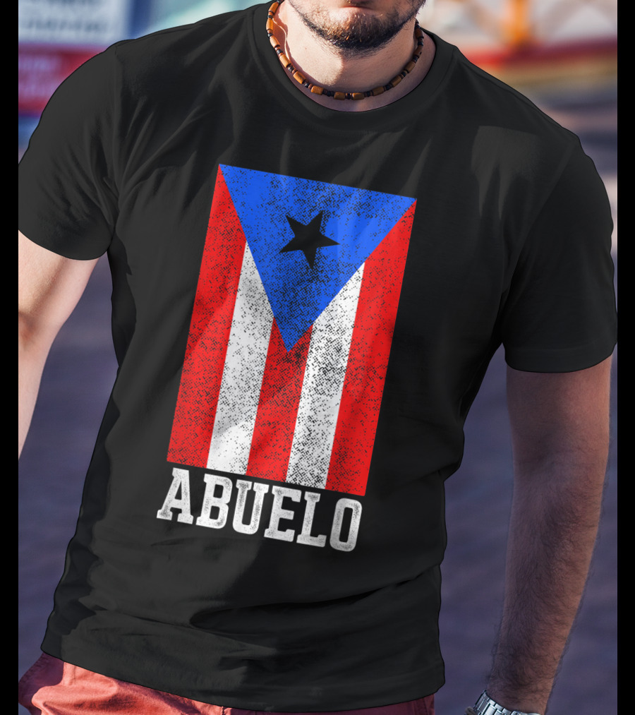 Puerto Rico Flag Abuelo T-Shirt