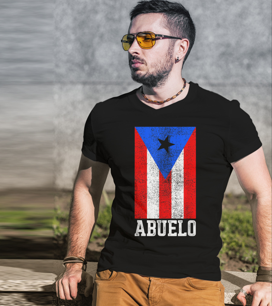Puerto Rico Flag Abuelo T-Shirt