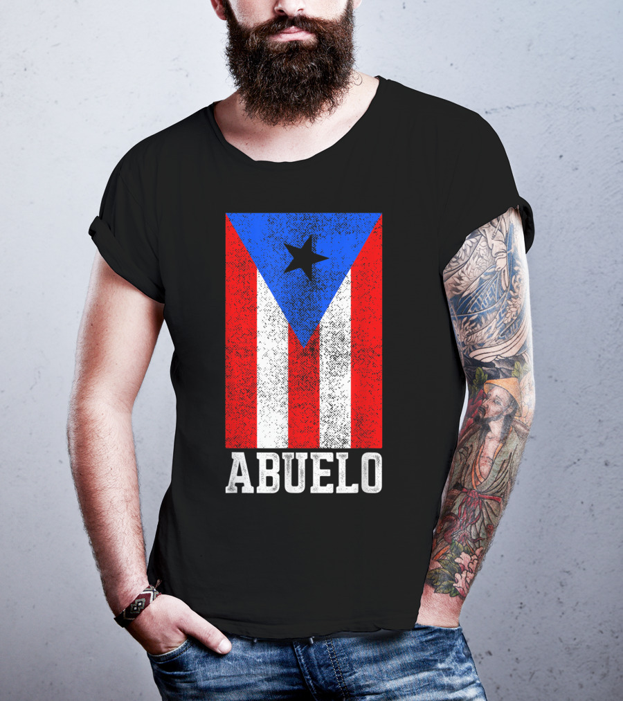 Puerto Rico Flag Abuelo T-Shirt