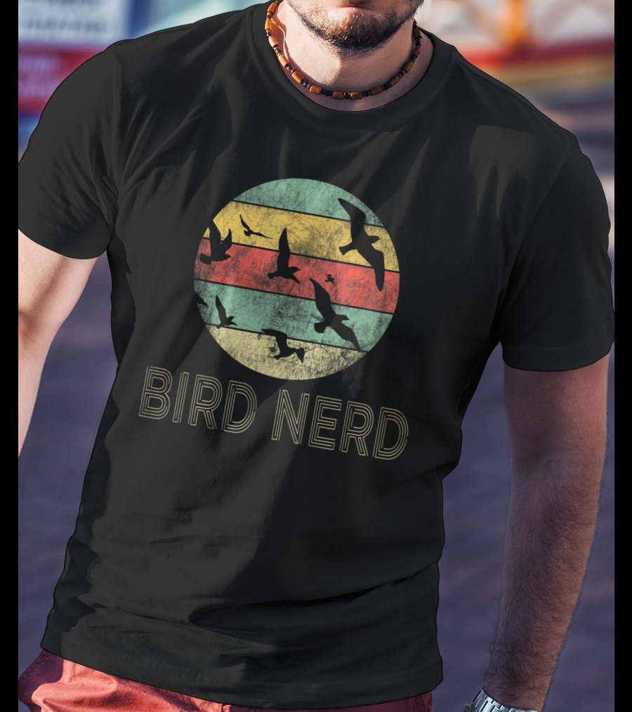Retro Vintage Bird Nerd Birding Funny Bird Wat T-Shirt