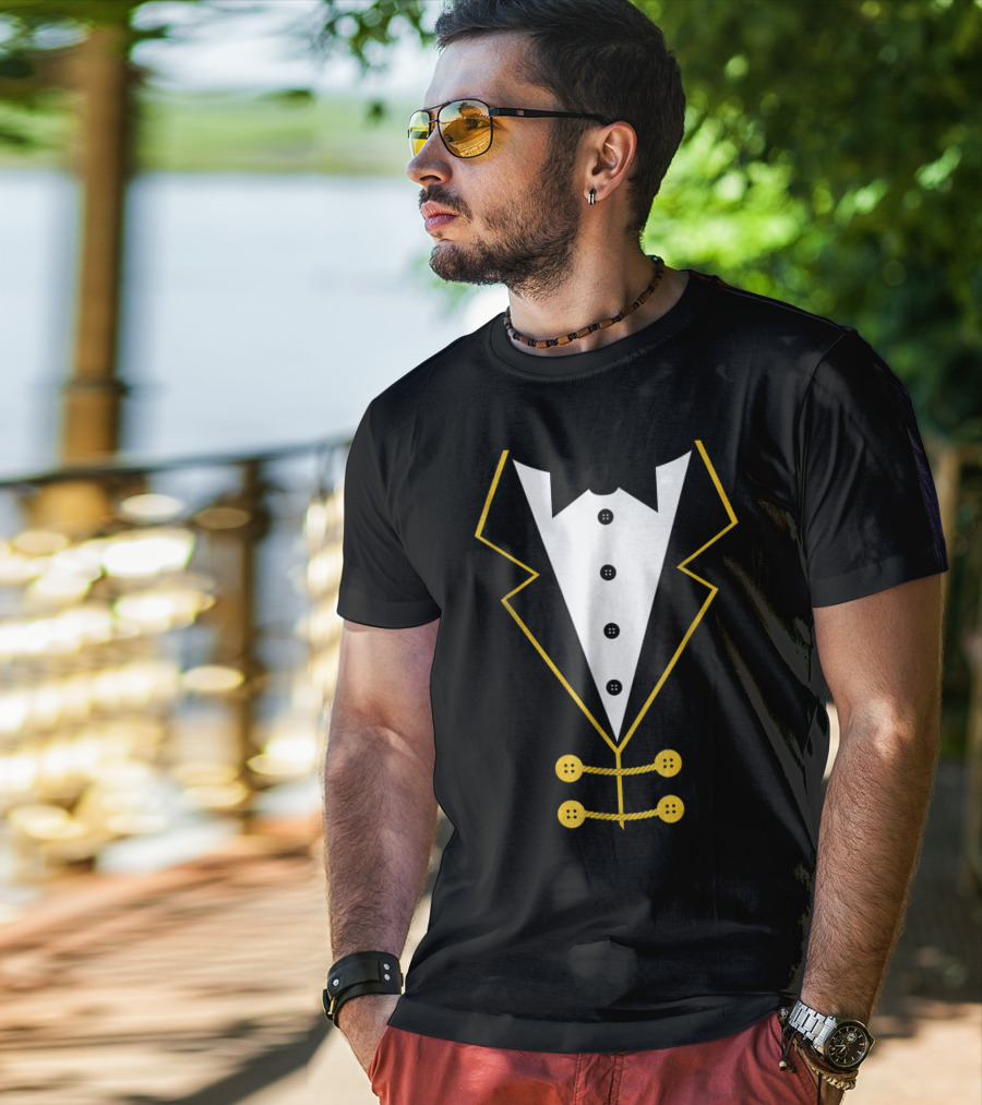 Ringmaster Circus Tuxedo Costume Black Tie Event T-Shirt