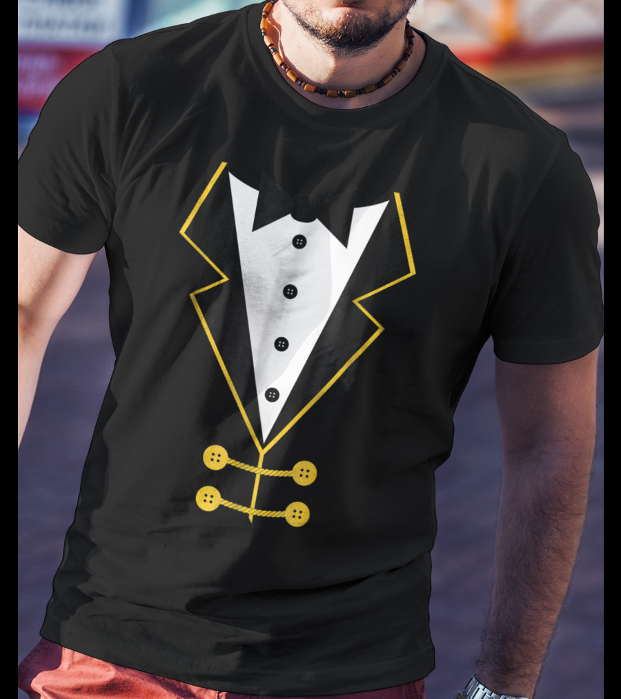 Ringmaster Circus Tuxedo Costume Black Tie Event T-Shirt