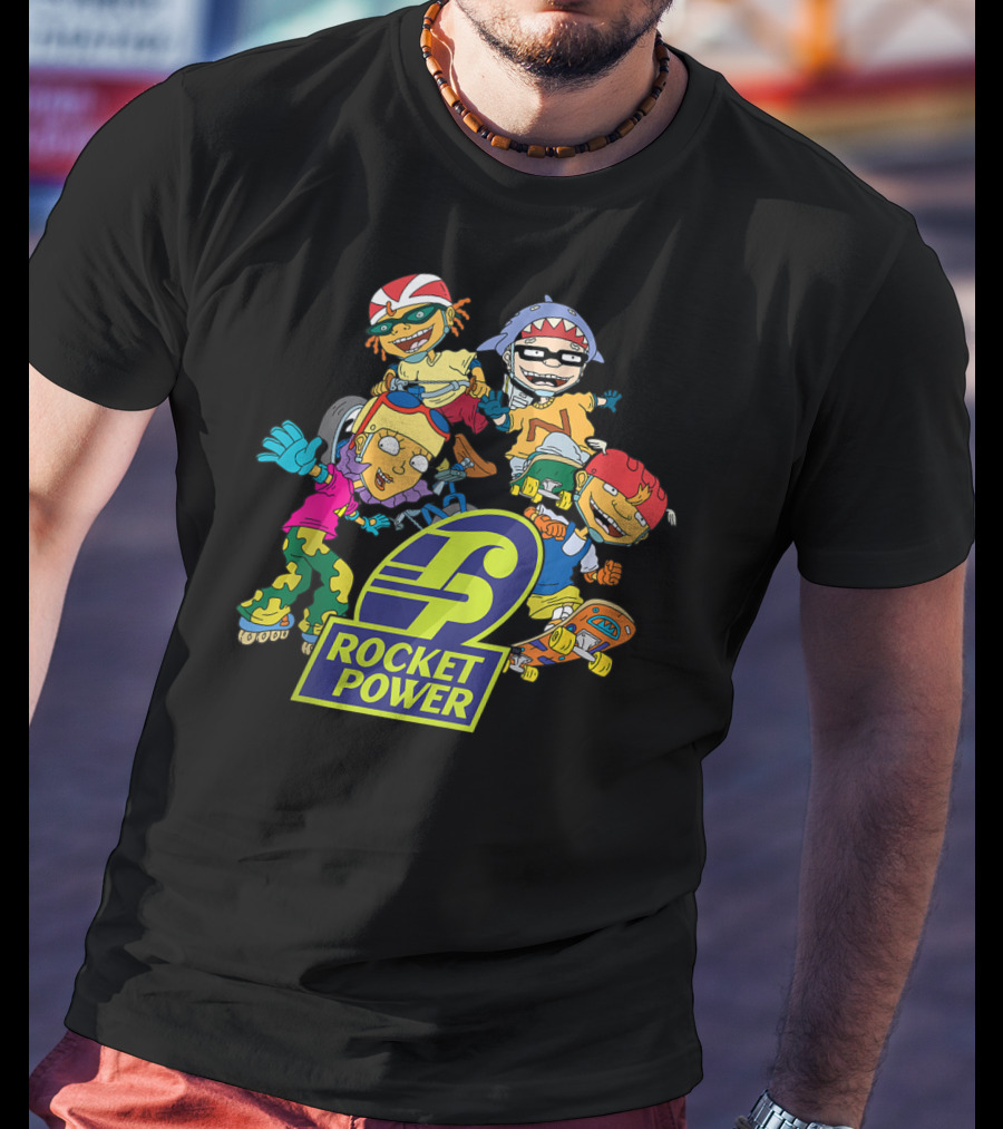 Rocket Power Characters Logo 90s Cartoon T-Shirt