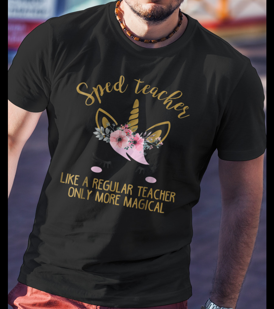 Sped Teacher Like A Regular Teacher Only More Magical T-Shirt