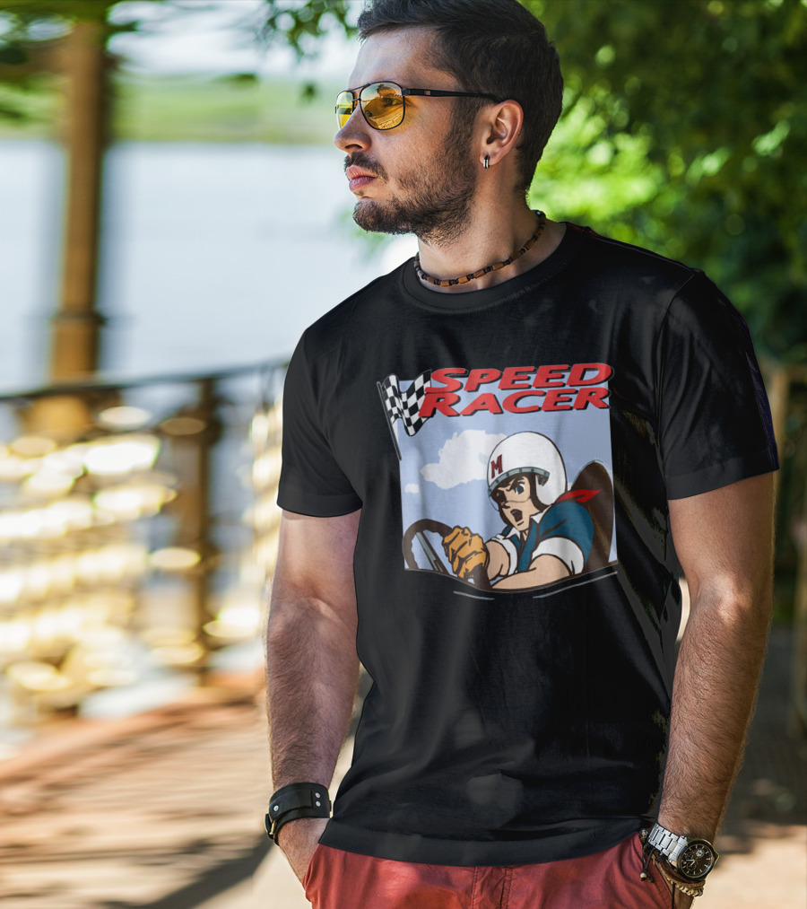 Speed Racer Classic Cartoon Driver Racing Adventure T-Shirt