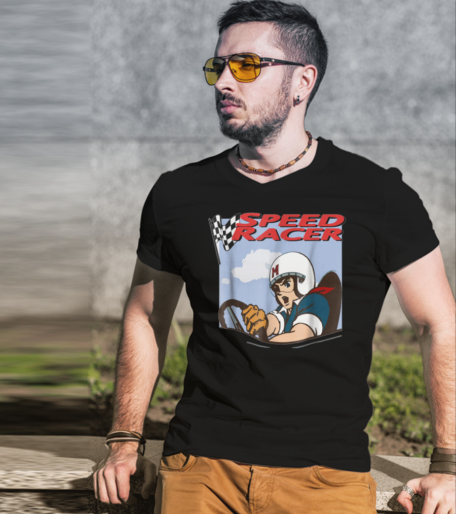 Speed Racer Classic Cartoon Driver Racing Adventure T-Shirt